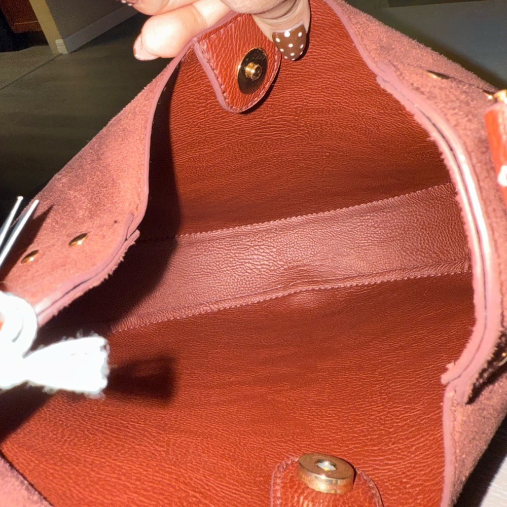Brown Suede Women's Bag - Picture 9 of 9